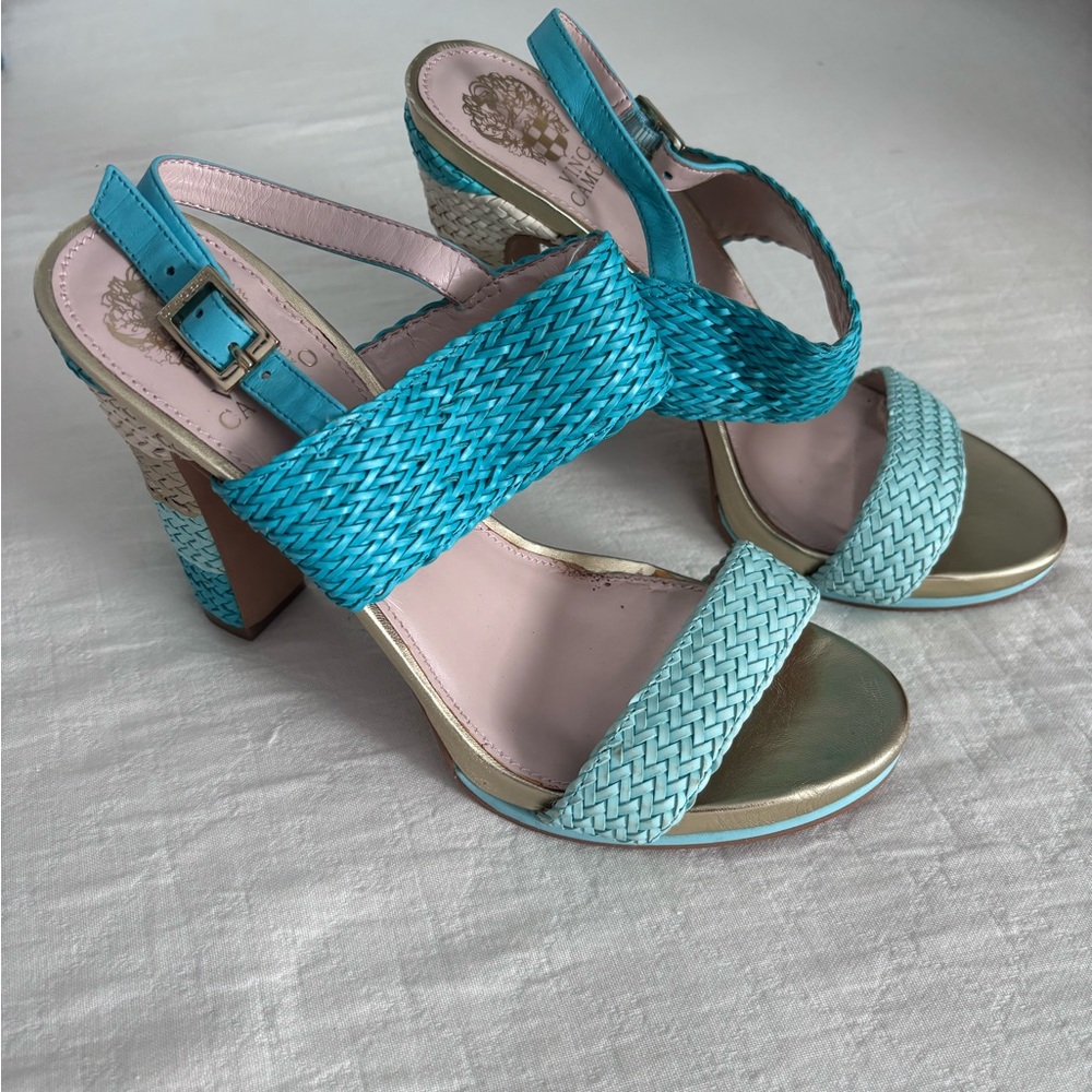 Vince Camuto Teal Heels